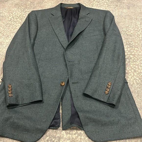 PAUL STUART CASHMERE & SILK SIZE 42 L MENS SPORTS JACKET - Picture 2 of 16